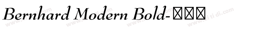 Bernhard Modern Bold字体转换
